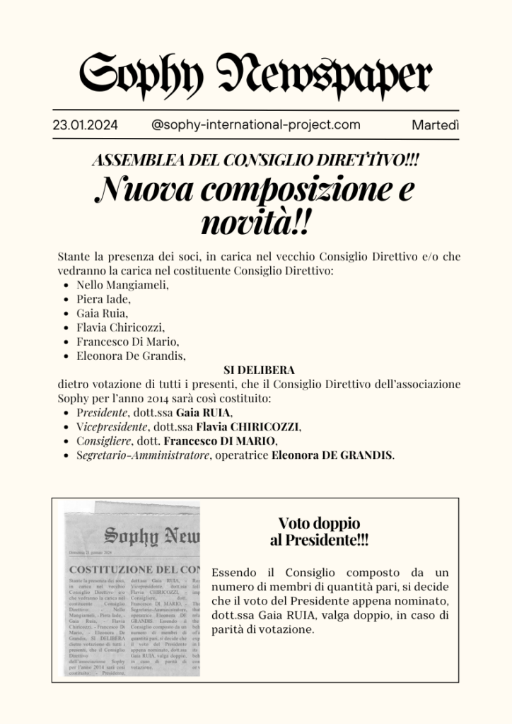 Prima pagina di giornale